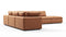 Sky - Sky Sectional Sofa, Five Seater, Left Corner, Tan Vegan Leather