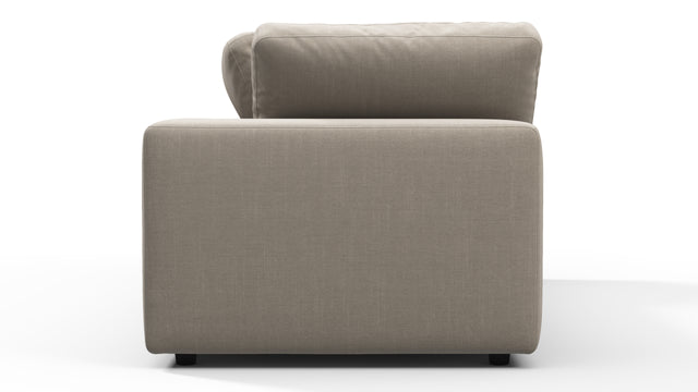 Sky - Sky Sectional Sofa, Four Seater, Beige Linen