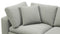 Sky - Sky Sectional Sofa, Four Seater, Soft Gray Brushed Weave