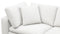 Sky - Sky Sectional Sofa, Four Seater, White Linen