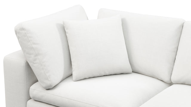 Sky - Sky Sectional Sofa, Four Seater, White Linen