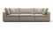 Sky - Sky Sectional Sofa, Three Seater, Beige Linen