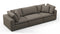 Sky - Sky Sectional Sofa, Three Seater, Coffee Brushed Weave