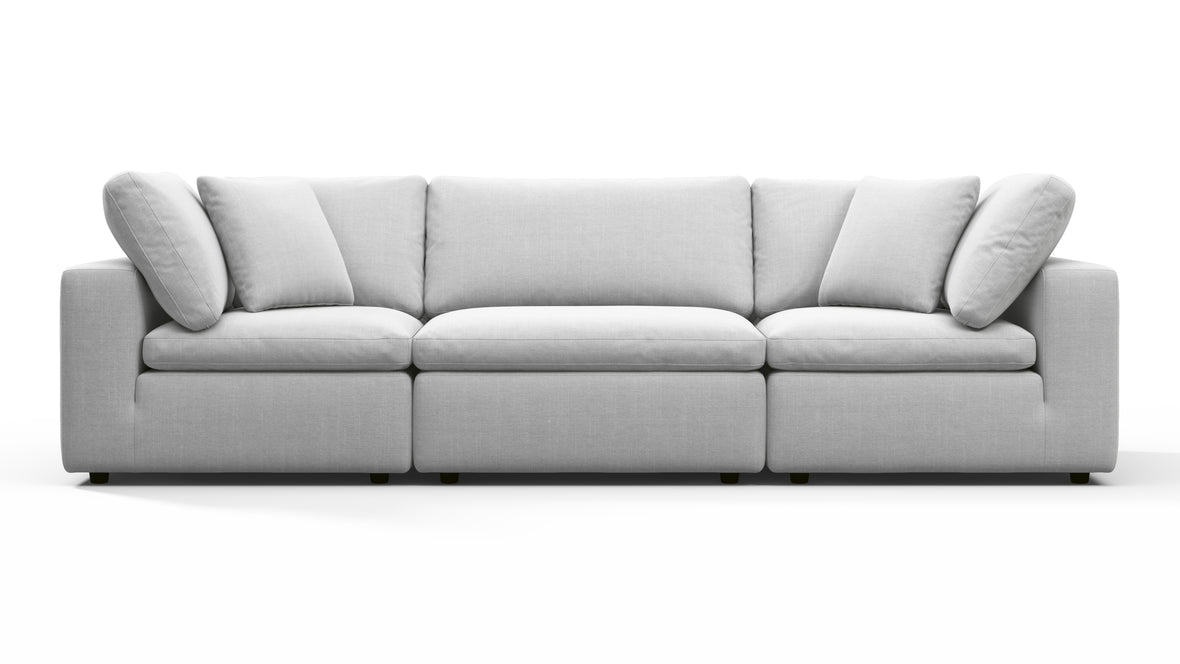 Sky - Sky Sectional Sofa, Three Seater, Dove Linen