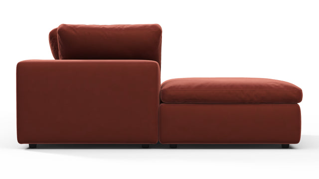 Sky - Sky Sectional Sofa, Three Seater, Left Chaise, Cinnamon Velvet