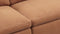 Sky - Sky Sectional Sofa, Three Seater, Left Chaise, Tan Vegan Leather