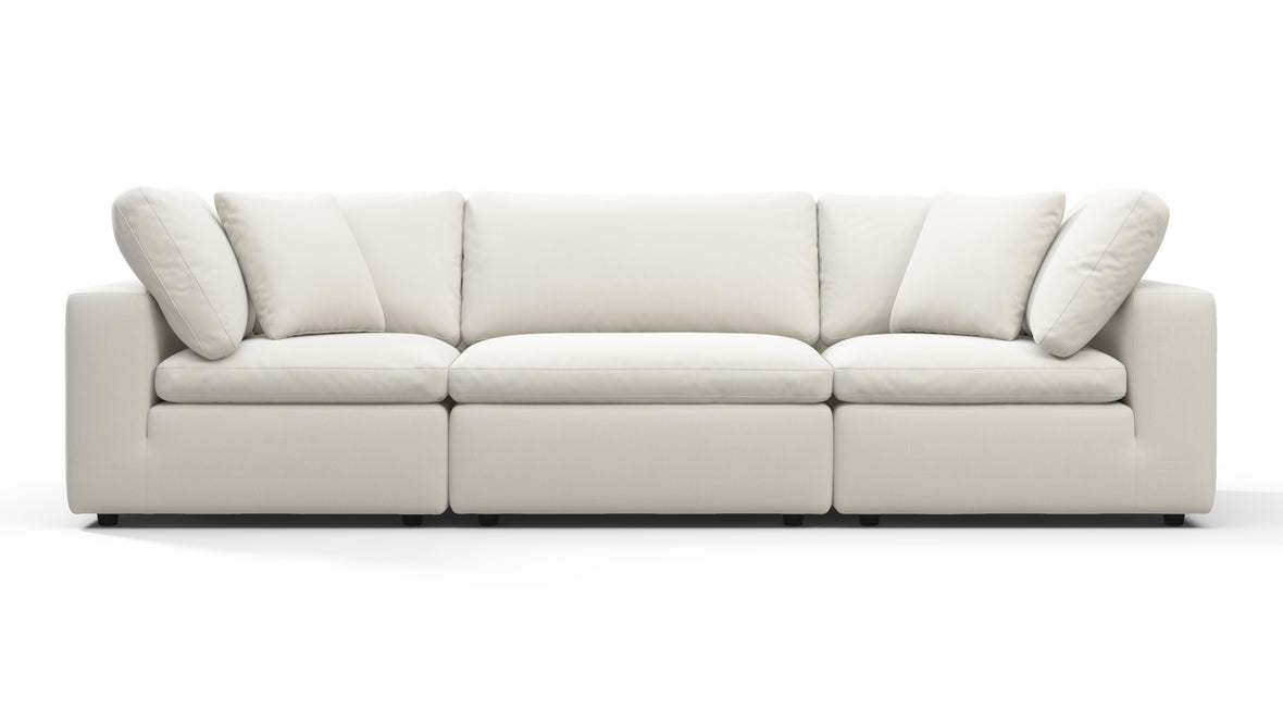 Sky - Sky Sectional Sofa, Three Seater, Oatmeal Brushed Weave