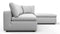 Sky - Sky Sectional Sofa, Three Seater, Right Chaise, Dove Linen