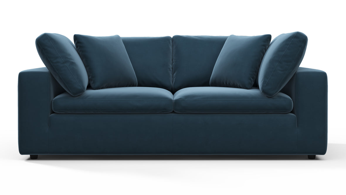 Sky - Sky Two Seater Sofa, Prussian Blue Luxe Velvet