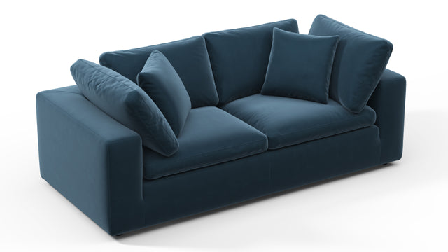 Sky - Sky Two Seater Sofa, Prussian Blue Luxe Velvet