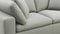 Sky - Sky Two Seater Sofa, Soft Gray Brushed Weave