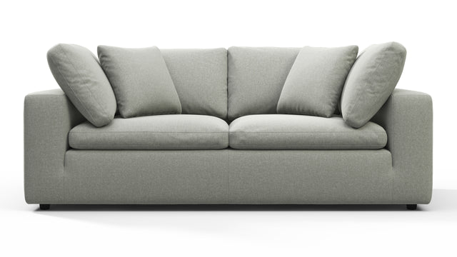 Sky - Sky Two Seater Sofa, Soft Gray Brushed Weave