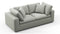 Sky - Sky Two Seater Sofa, Soft Gray Brushed Weave