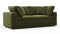 Sky - Sky Two Seater Sofa, Spruce Luxe Velvet