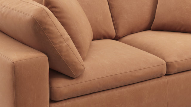 Sky - Sky Two Seater Sofa, Tan Vegan Leather