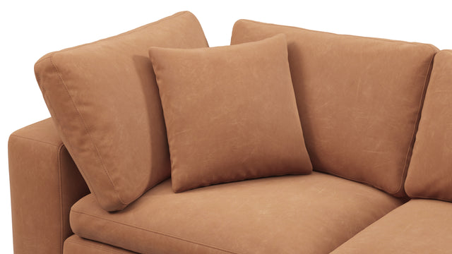 Sky - Sky Two Seater Sofa, Tan Vegan Leather