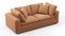 Sky - Sky Two Seater Sofa, Tan Vegan Leather