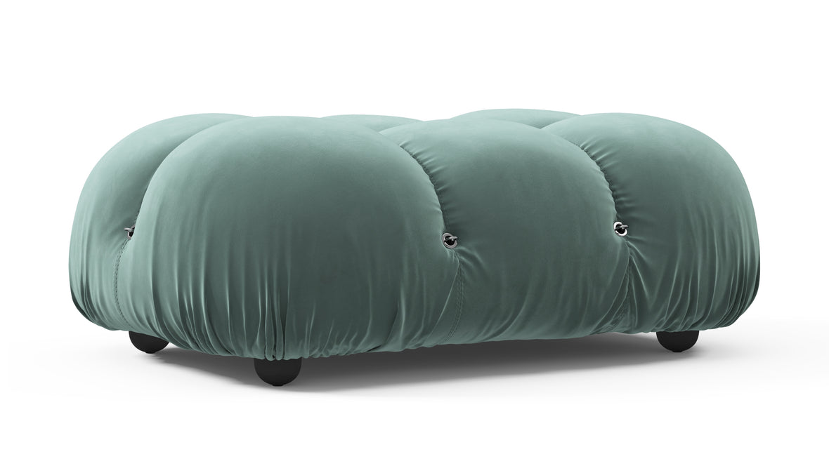 Belia - Belia Ottoman, Jadeite Luxe Velvet