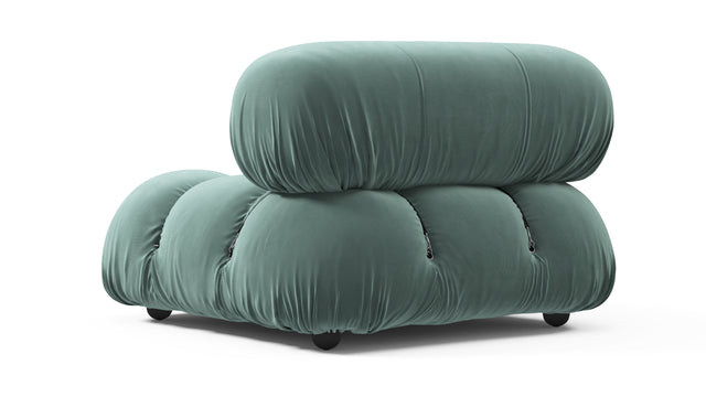 Belia - Belia Module, Left Corner, Jadeite Luxe Velvet