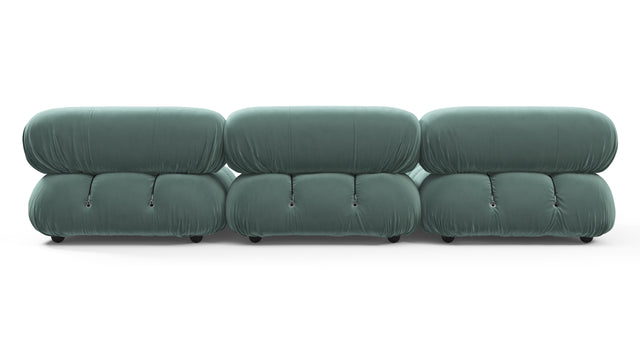 Belia - Belia Sectional, Left Chaise, Jadeite Luxe Velvet