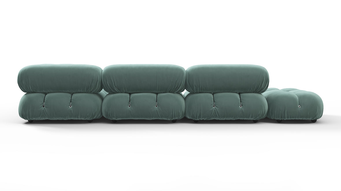 Belia - Belia Sectional, Right Corner, Jadeite Luxe Velvet