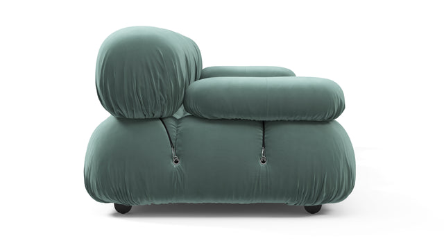 Belia - Belia Three Seater Sofa, Jadeite Luxe Velvet