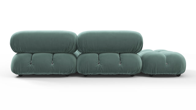 Belia - Belia Sectional, Small Right Corner, Jadeite Luxe Velvet