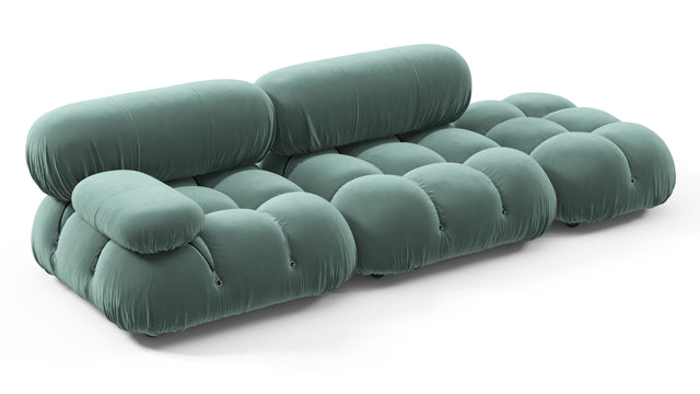 Belia - Belia Open End Sofa, Right, Jadeite Luxe Velvet