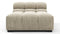 Tufted - Tufted Module, Armless Chaise, Beige Gray Chenille