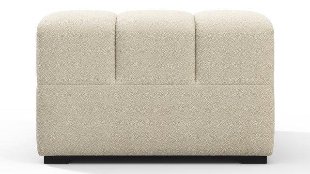 Tufted - Tufted Module, Armless Chaise, Eggshell Boucle