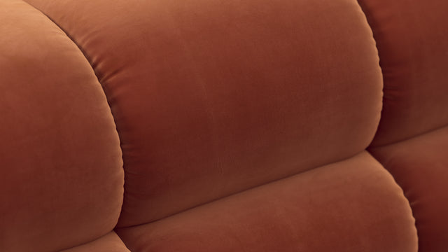 Tufted - Tufted Module, Armless Chaise, Spice Velvet