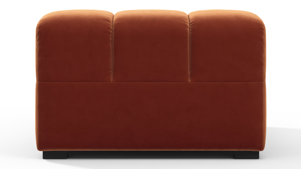 Tufted - Tufted Module, Armless Chaise, Spice Velvet