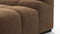 Tufted - Tufted Module, Left Arm, Mocha Velvet