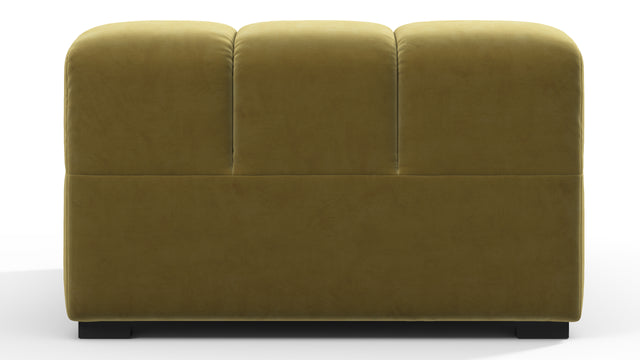 Tufted - Tufted Module, Left Arm, Olive Gold Velvet