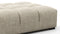 Tufted - Tufted Ottoman, Beige Gray Chenille