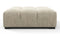 Tufted - Tufted Ottoman, Beige Gray Chenille