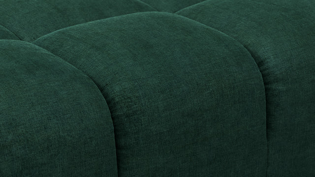 Tufted - Tufted Ottoman, Forest Green Chenille