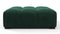 Tufted - Tufted Ottoman, Forest Green Chenille