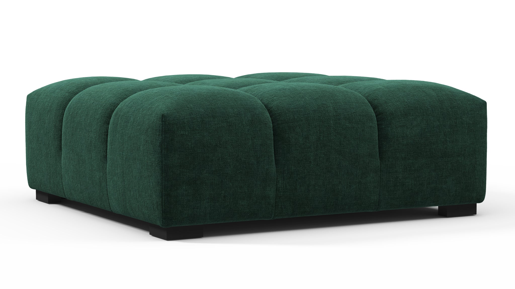 Hunter Green Alova Velvet Ottoman / Hunter Green Alova Velvet offers Pouf