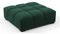 Tufted - Tufted Ottoman, Forest Green Chenille