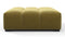 Tufted - Tufted Ottoman, Olive Gold Velvet