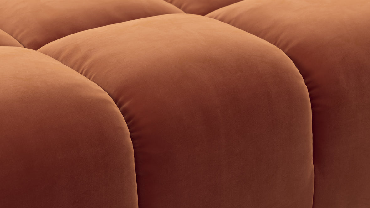 Tufted - Tufted Ottoman, Spice Velvet