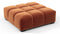 Tufted - Tufted Ottoman, Spice Velvet