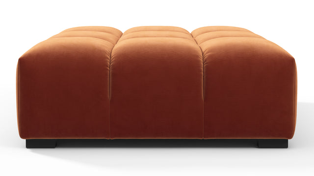 Tufted - Tufted Ottoman, Spice Velvet