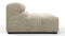 Tufted - Tufted Module, Armless, Beige Gray Chenille