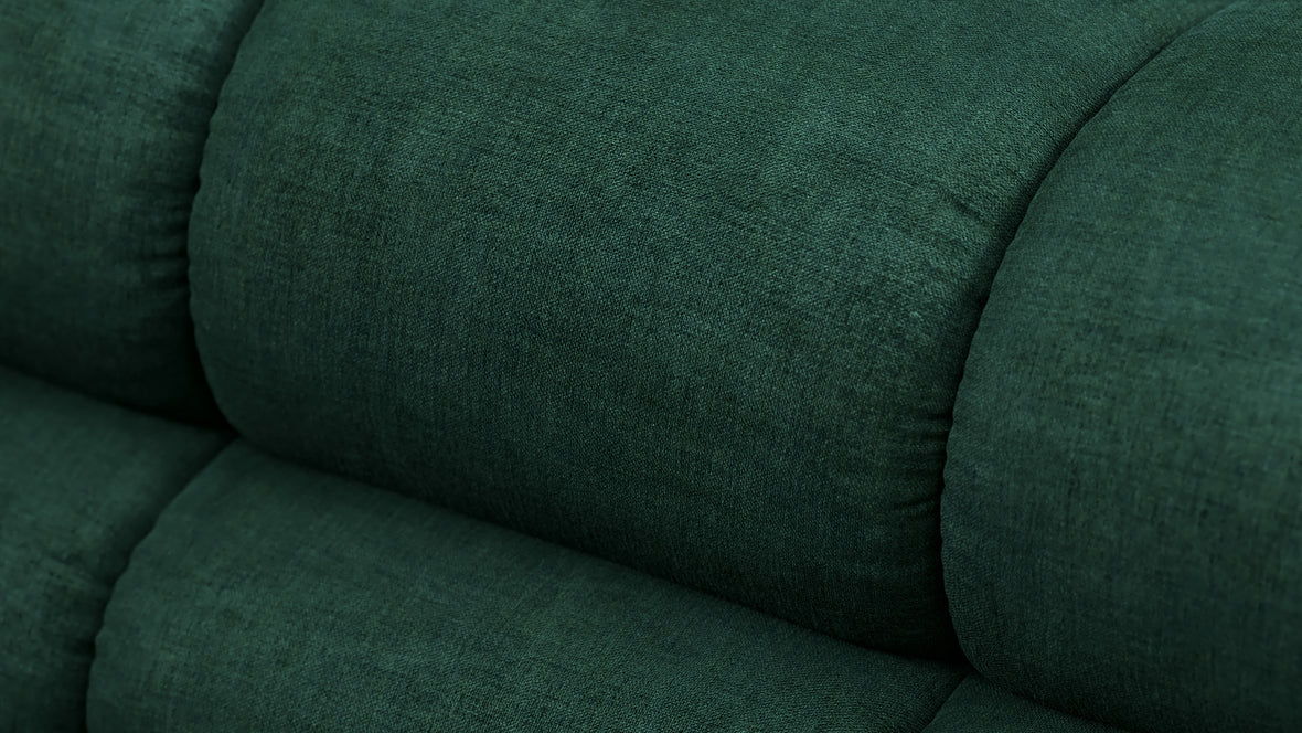 Tufted - Tufted Module, Armless, Forest Green Chenille