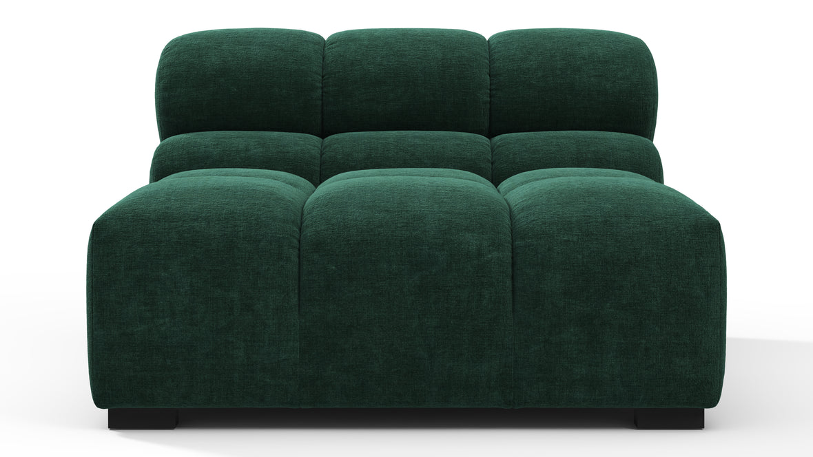 Tufted - Tufted Module, Armless, Forest Green Chenille