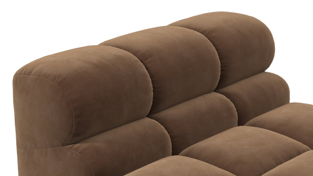 Tufted - Tufted Module, Armless, Mocha Velvet