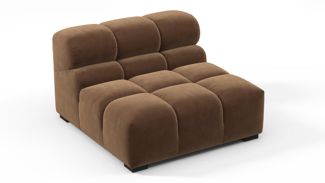 Tufted - Tufted Module, Armless, Mocha Velvet