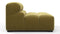 Tufted - Tufted Module, Armless, Olive Gold Velvet